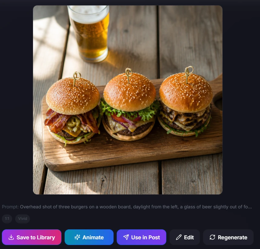 AI Image Studio guide: Step 3: Generate your image