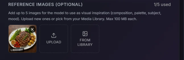 AI Image Studio guide: Step 3: Add your Reference Images