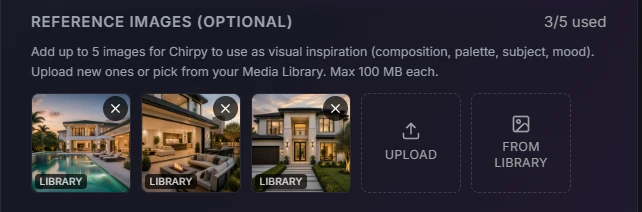 AI Image Studio guide: Step 3: Add your reference images