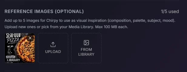 AI Image Studio guide: Step 1: Add your Reference Images