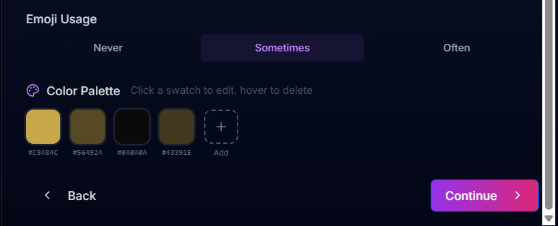 Adjusting brand tone
